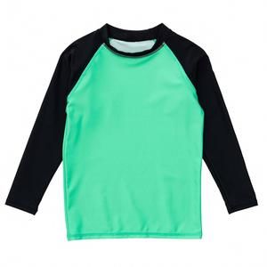 NEW SNAPPER ROCK boys sustainable long sleeve rash top in green